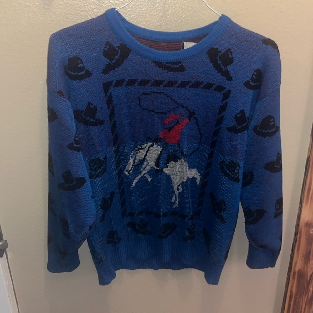 Vintage cowboy sweater